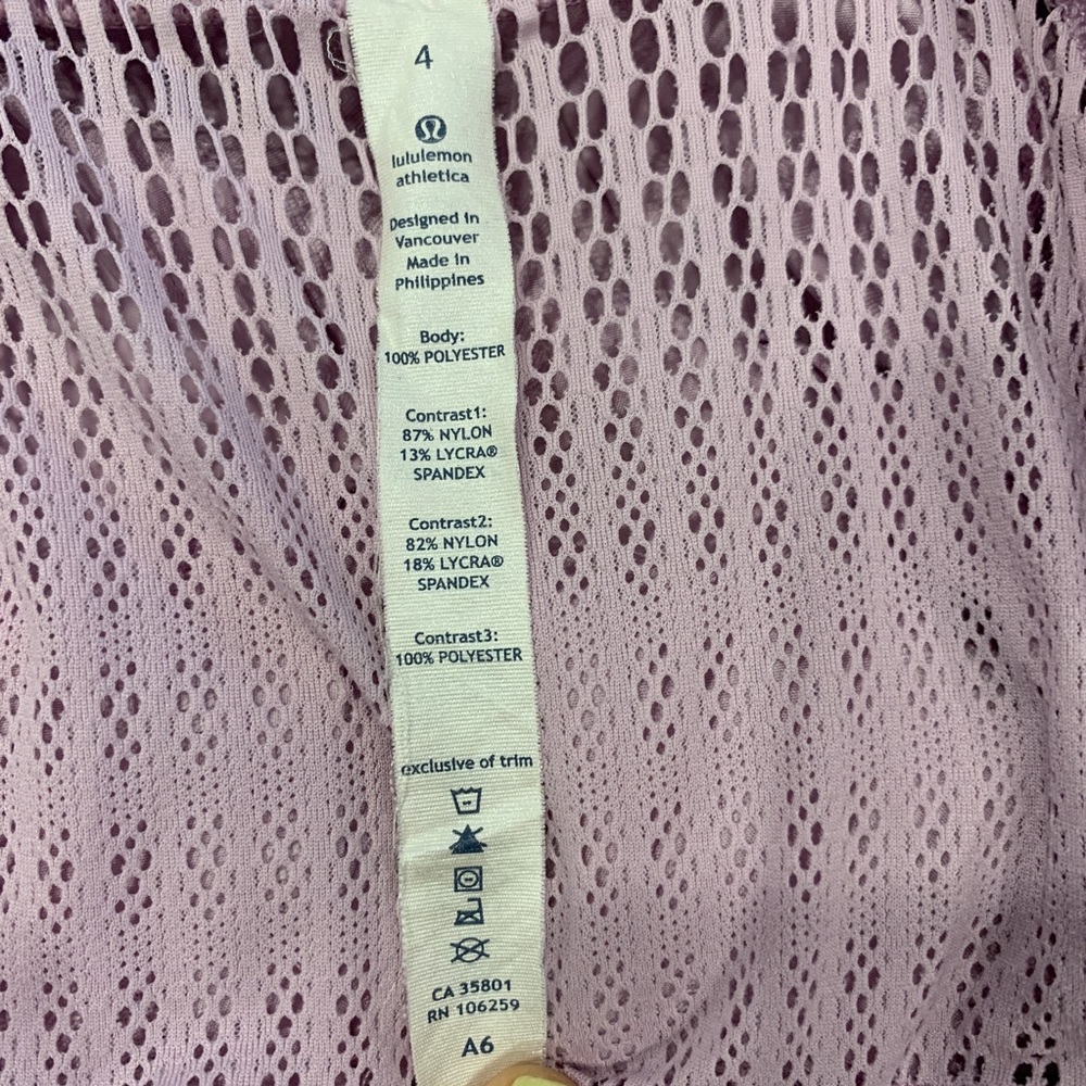 Lululemon "Travel to track" lilac jacket Size 4 - Picture 5 of 12